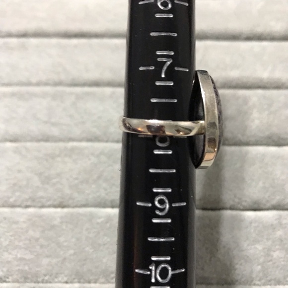 New Sterling Silver Purple Kammererite Teardrop Ring Size 8 Gemstone Kammerite - Picture 5 of 16